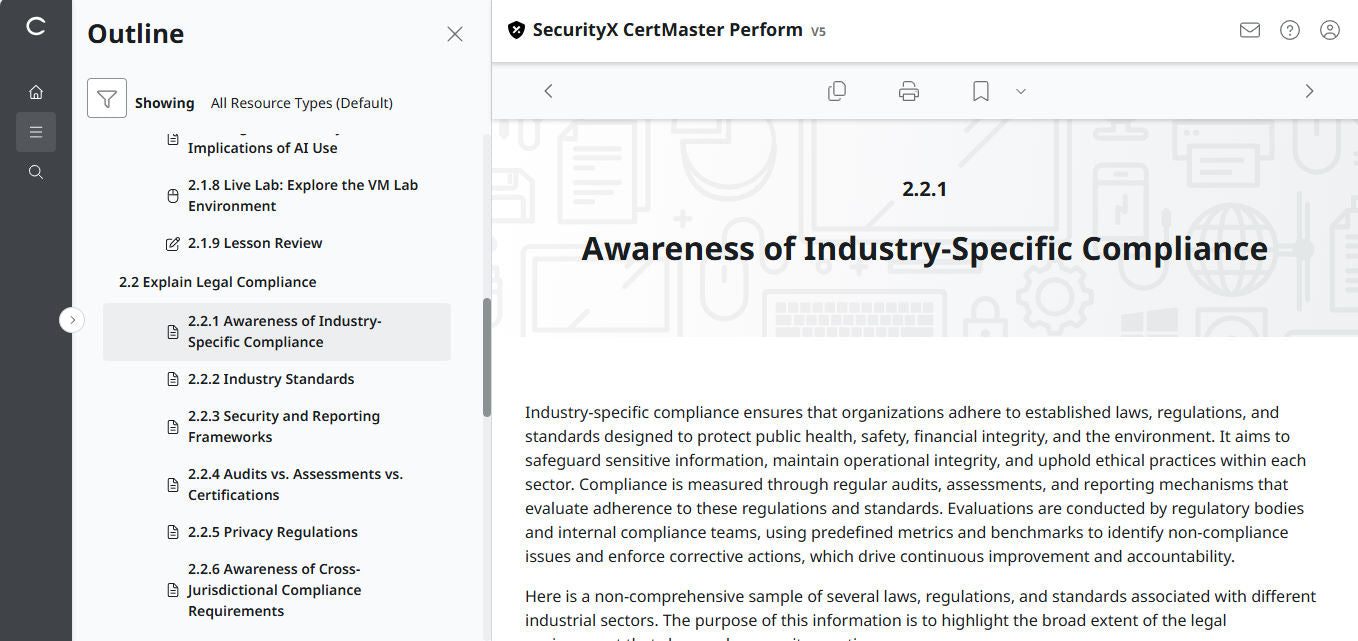 Best Value : CertMaster Perform  CompTIA SecurityX (Exam CAS-005) - 3 Month, No Access Code
