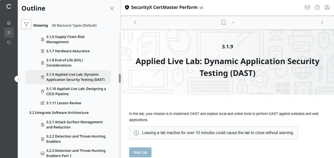 Best Value : CertMaster Perform  CompTIA SecurityX (Exam CAS-005) - 3 Month, No Access Code