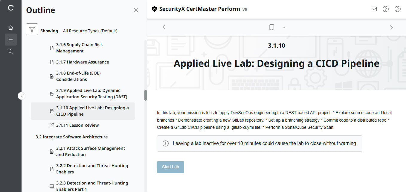 Best Value : CertMaster Perform  CompTIA SecurityX (Exam CAS-005) - 3 Month, No Access Code