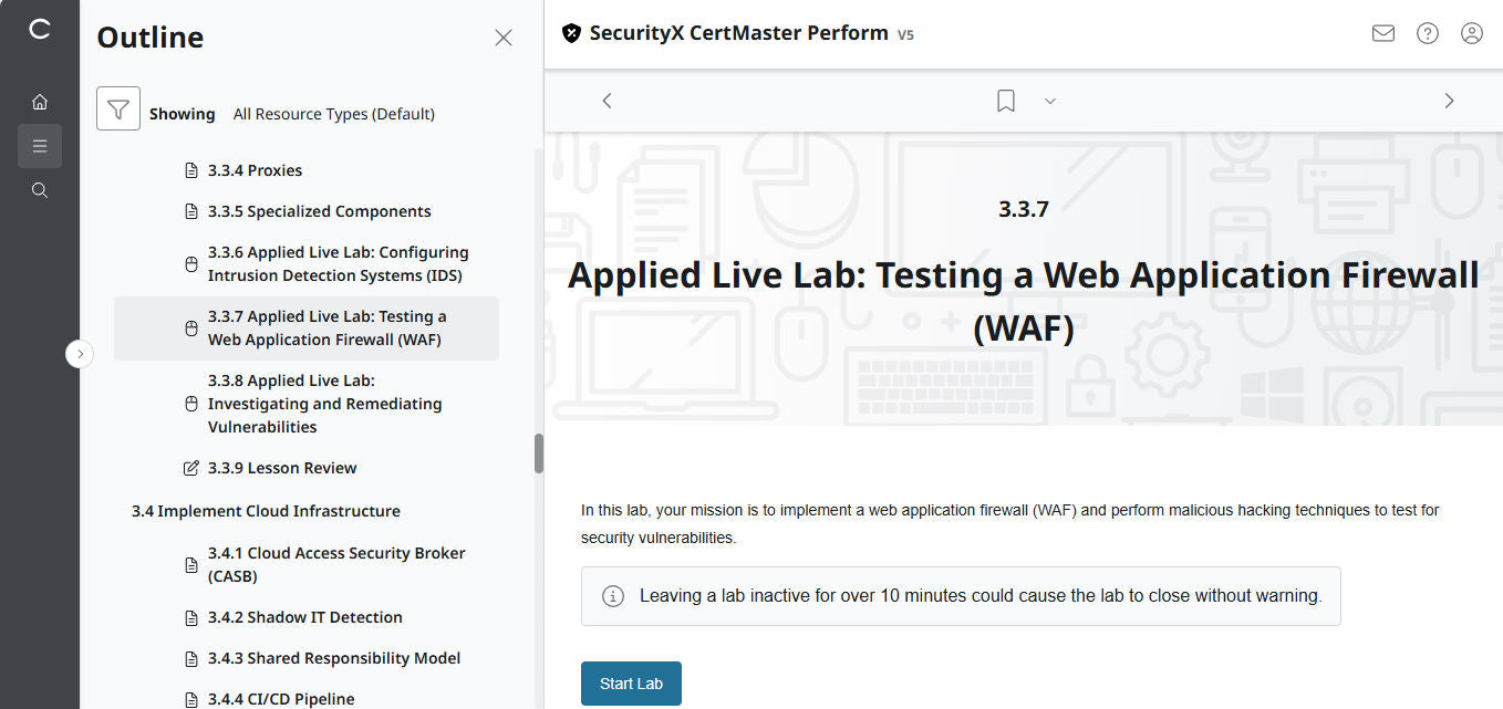 Best Value : CertMaster Perform  CompTIA SecurityX (Exam CAS-005) - 3 Month, No Access Code
