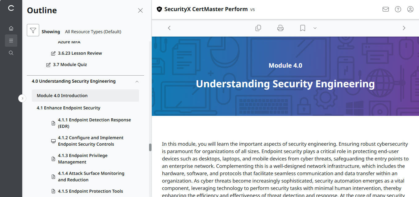 Best Value : CertMaster Perform  CompTIA SecurityX (Exam CAS-005) - 3 Month, No Access Code