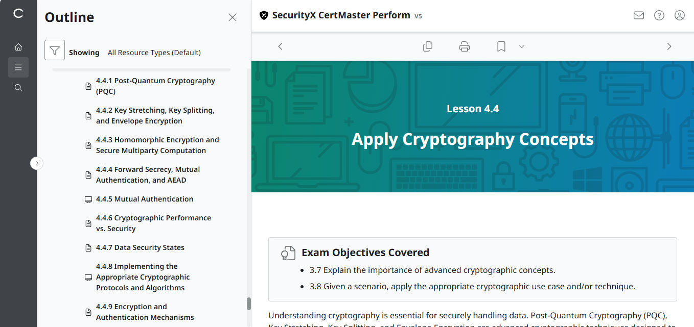 Best Value : CertMaster Perform  CompTIA SecurityX (Exam CAS-005) - 3 Month, No Access Code